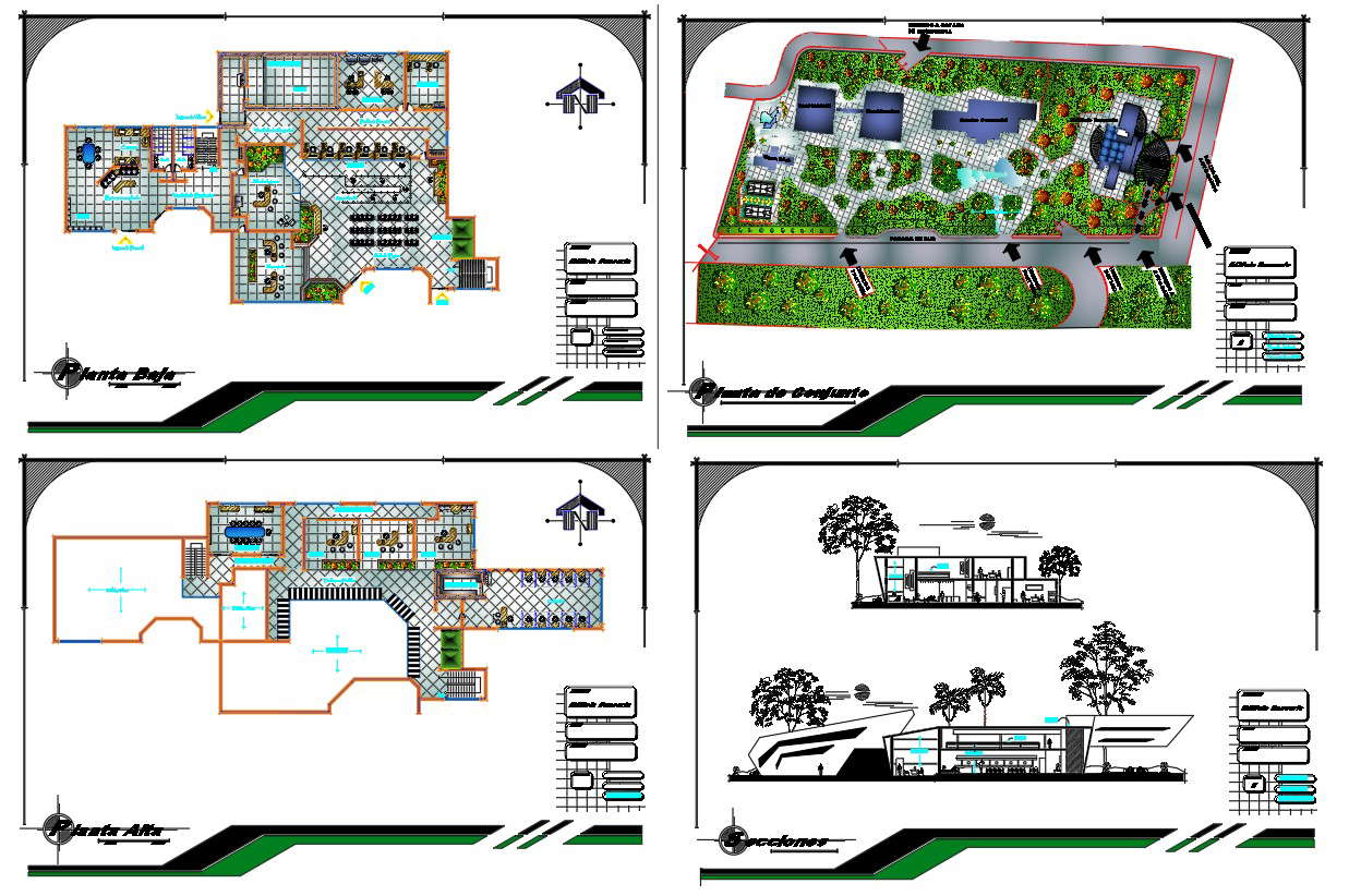 Bank project dwg file
