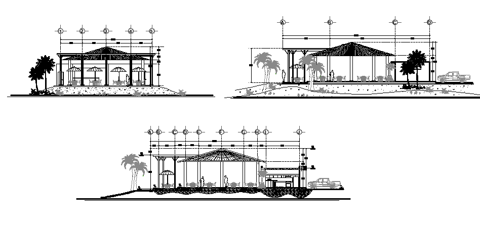 Bar design dwg file