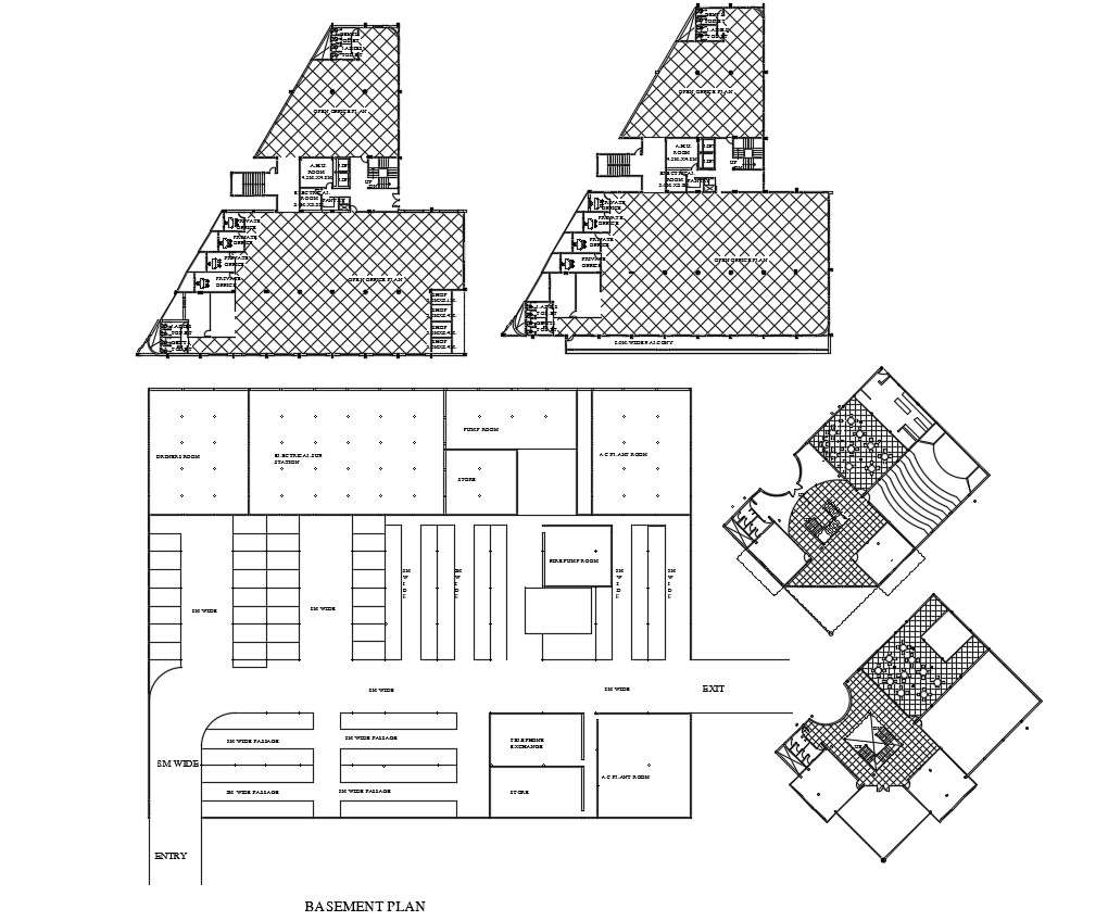 Basement Design Plan CAD File 
