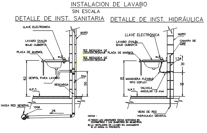 Basin plan and elevation detail dwg file