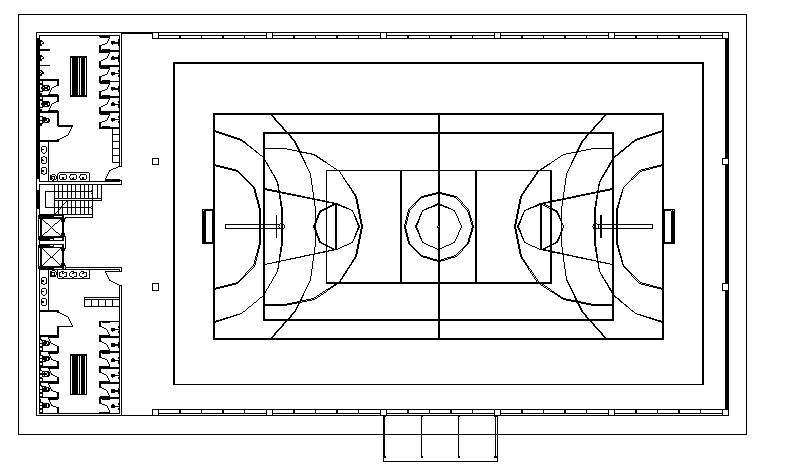 Basket ball court design file