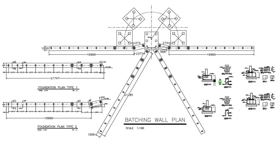 Batching wall Detail