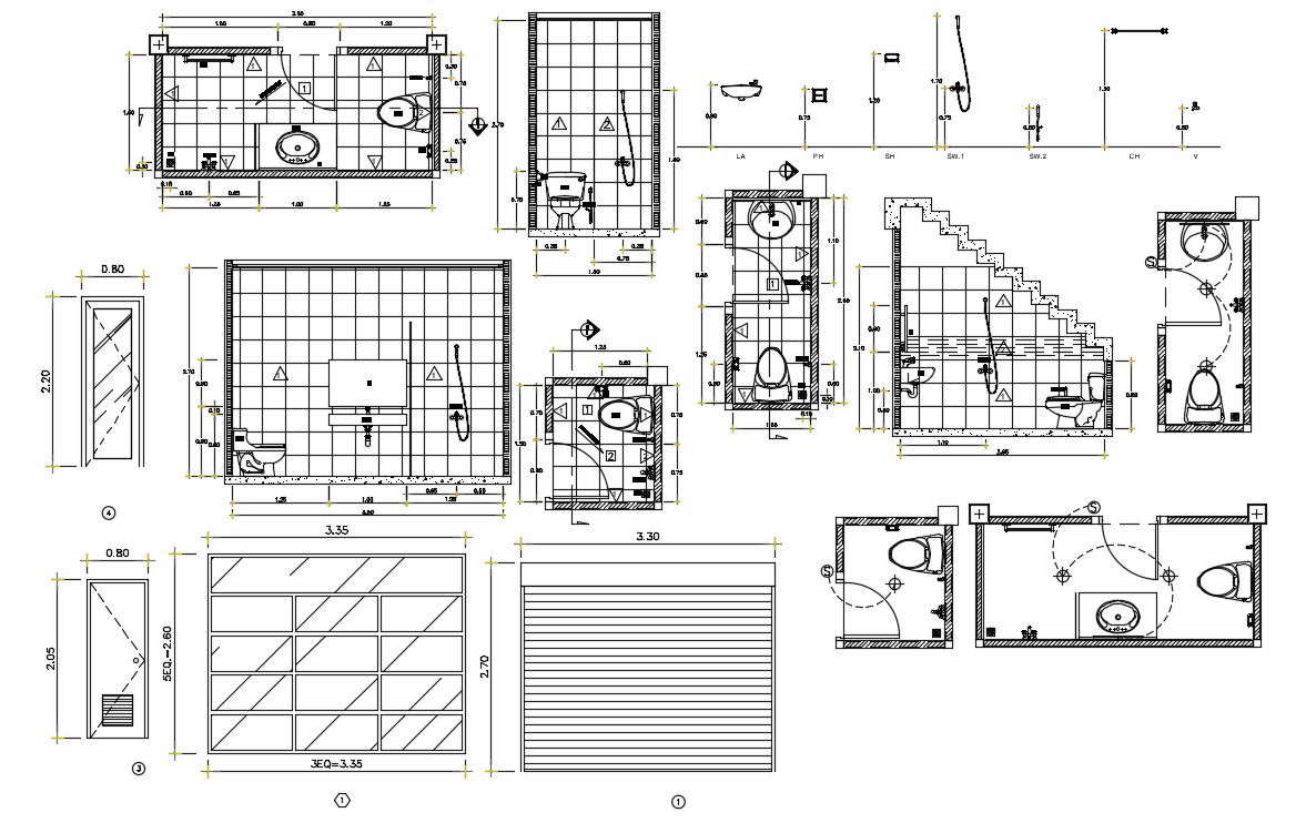 Bathroom Cad Design 