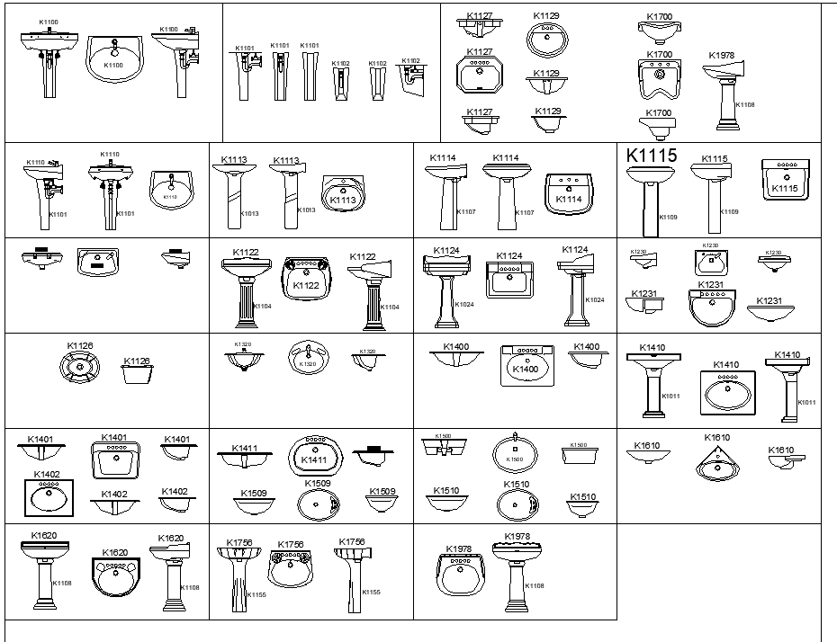 Bathroom equipment plan detail dwg file.
