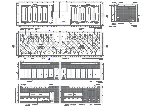 Bathroom plan detail dwg file