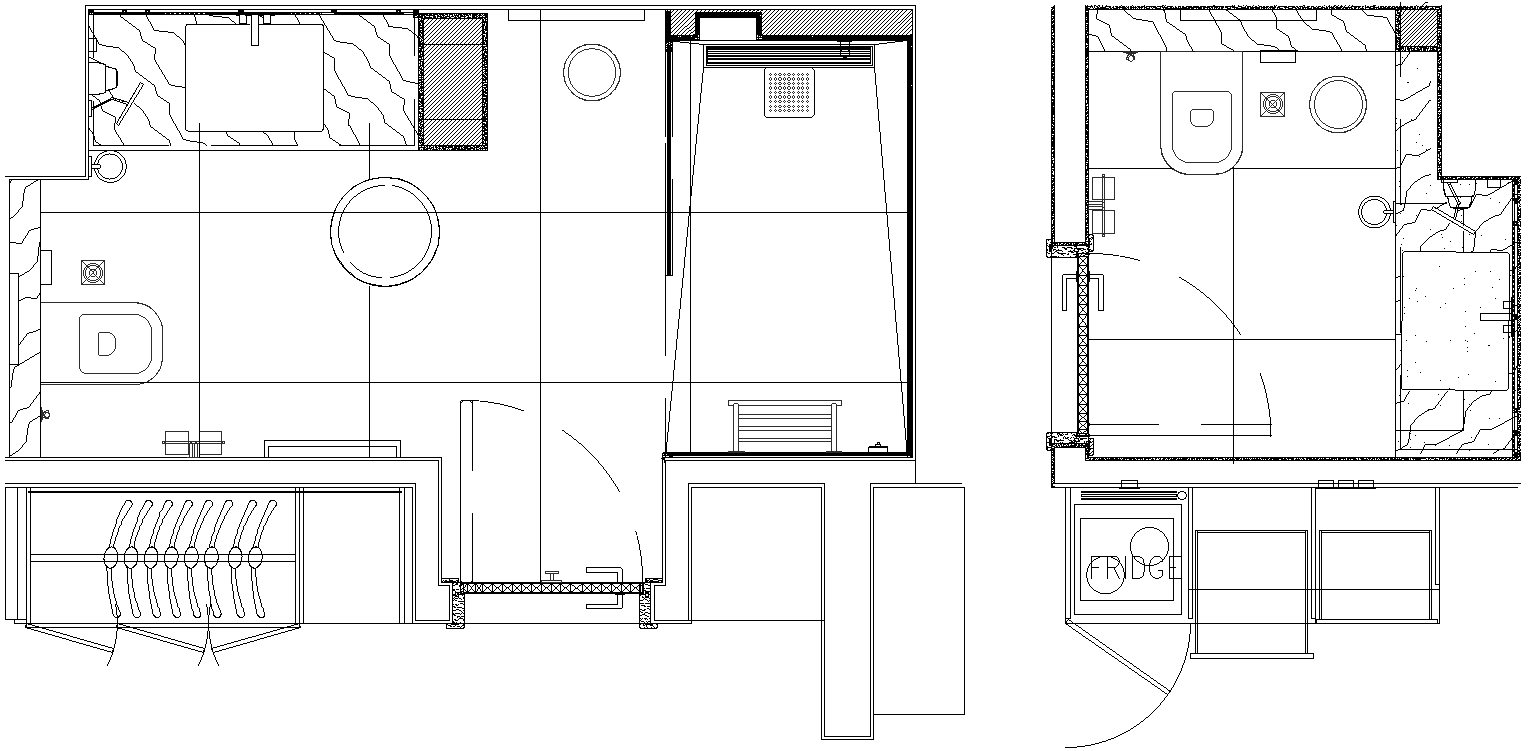 Bathroom and Pantry Area Plan Detail DWG AutoCAD file