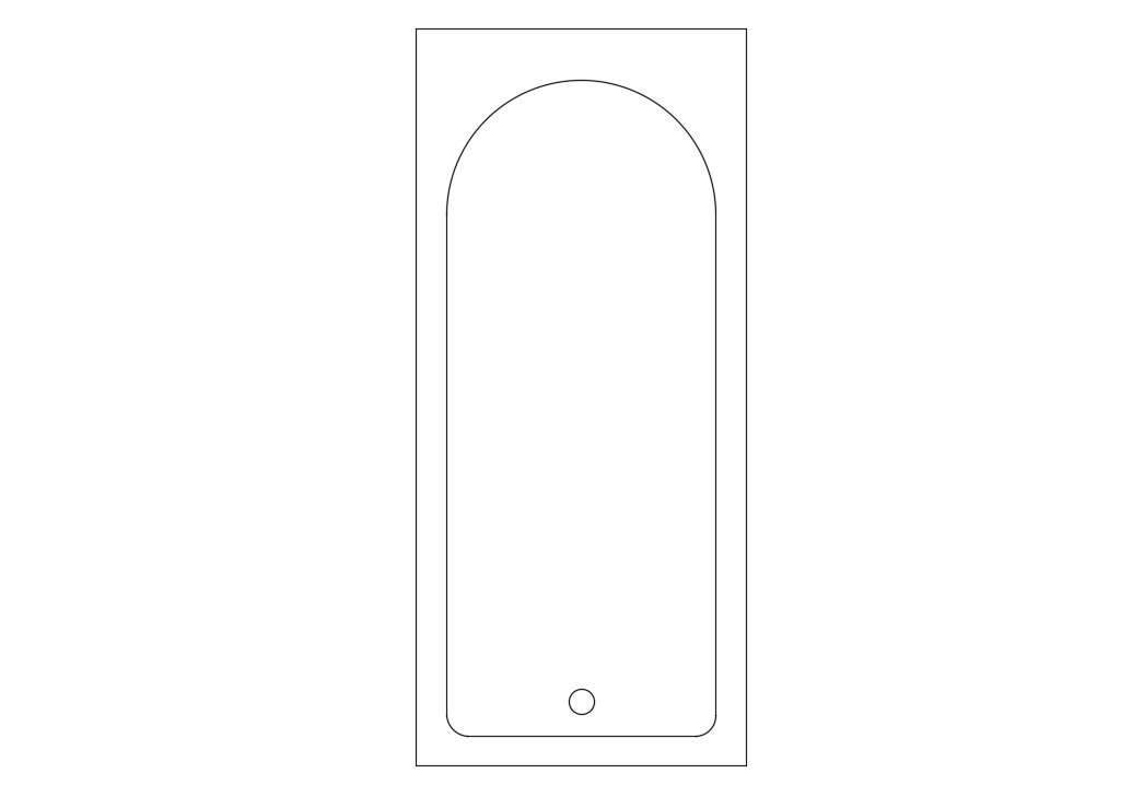 Bathtub CAD Block