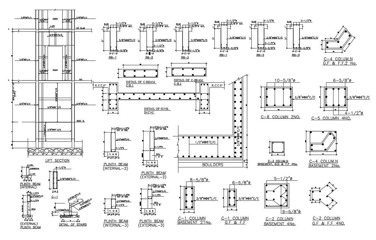 Beam CAD Blocks