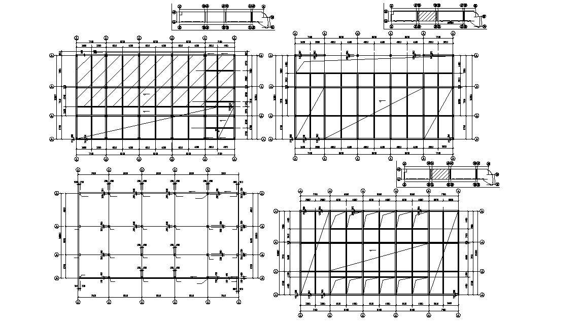 Beam Column Grid Plan CAD File 