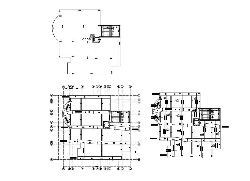 Beam Column Layout Plan