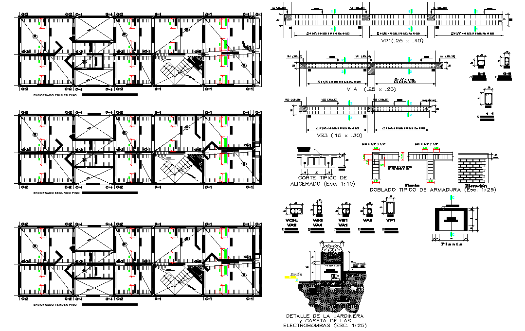 Beam plan and section house layout file