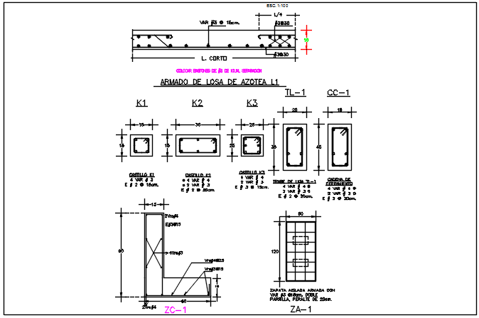 Beam reinforcement detail dwg file