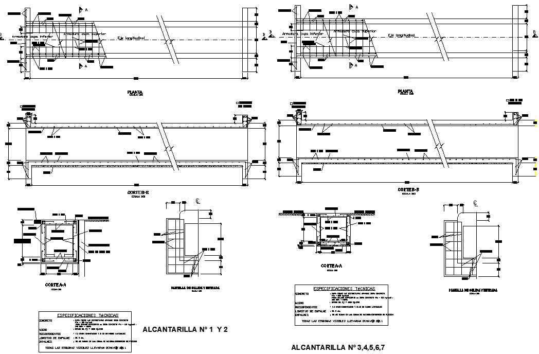 Beam section detail dwg file