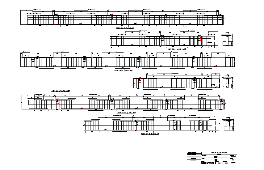 Beam section detail dwg file