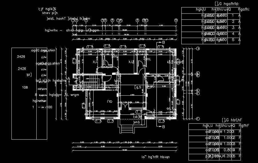 Beam deflection detail drawing
