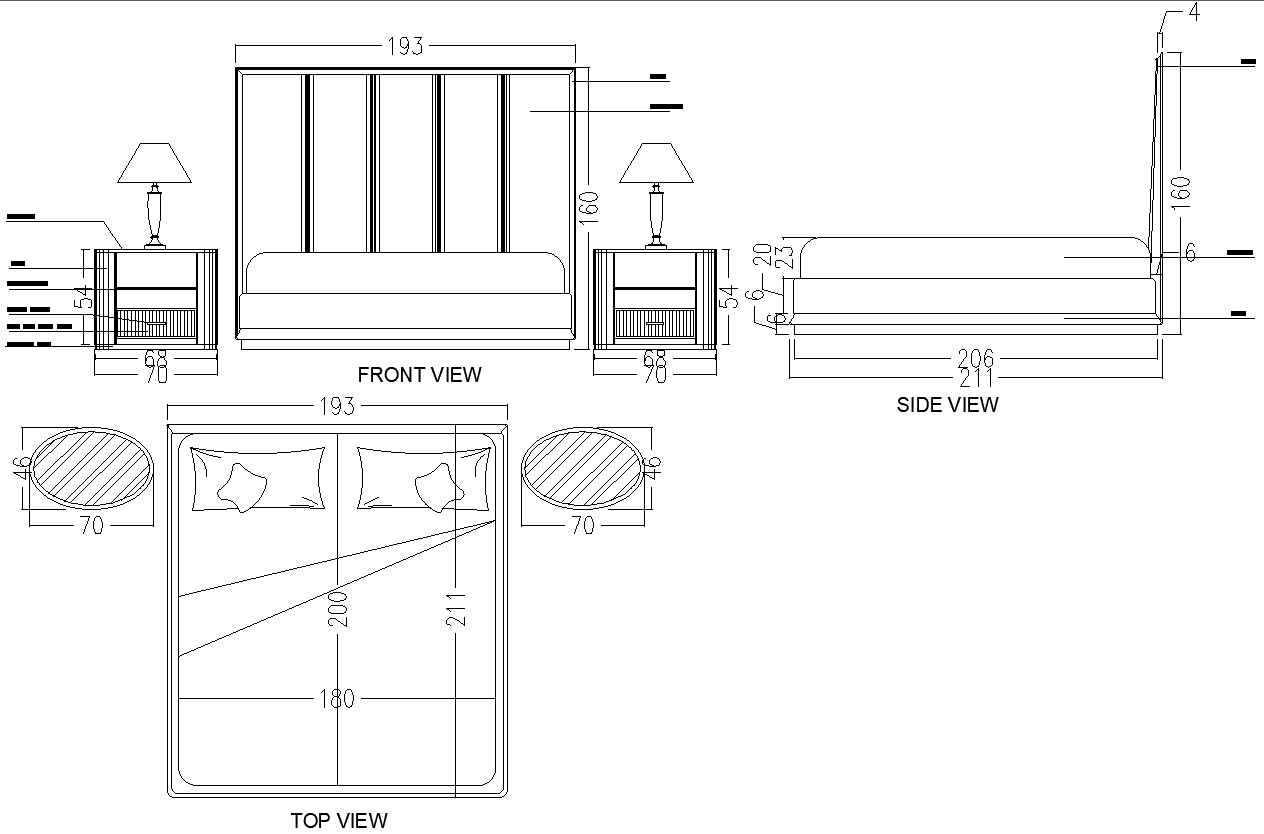 Bedroom Furniture CAD Block DWG AutoCAD file