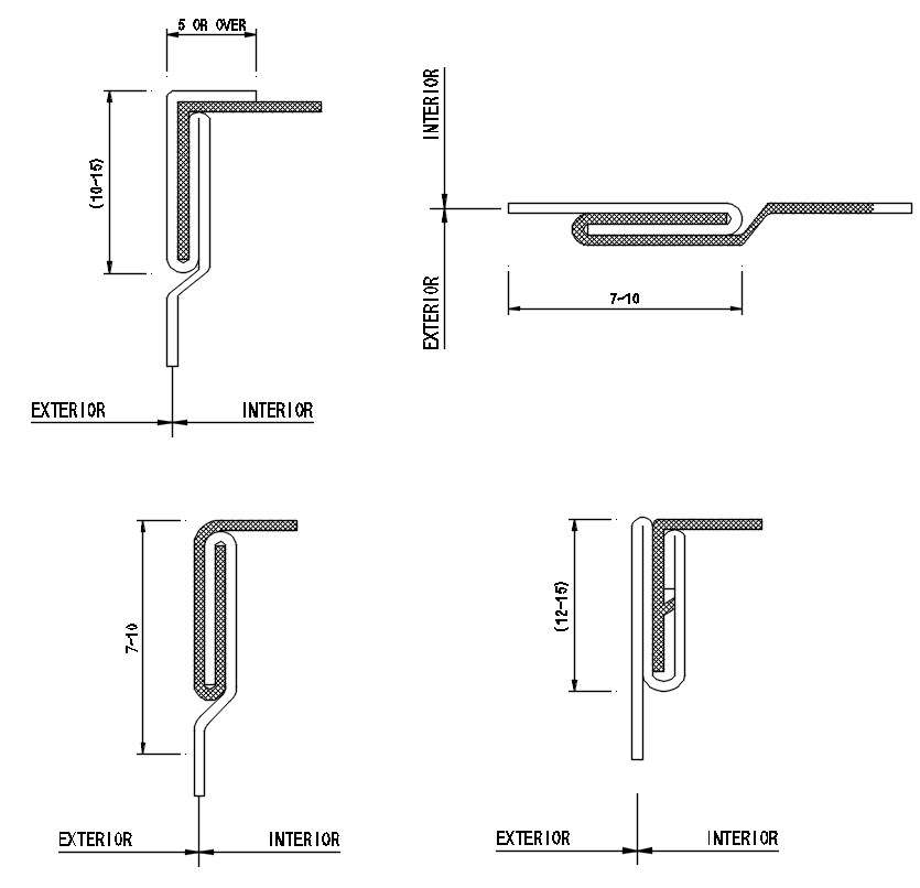 Bending reinforcement design in AutoCAD 2D drawing, CAD file, dwg file