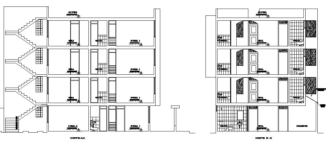 Big building elevation detail