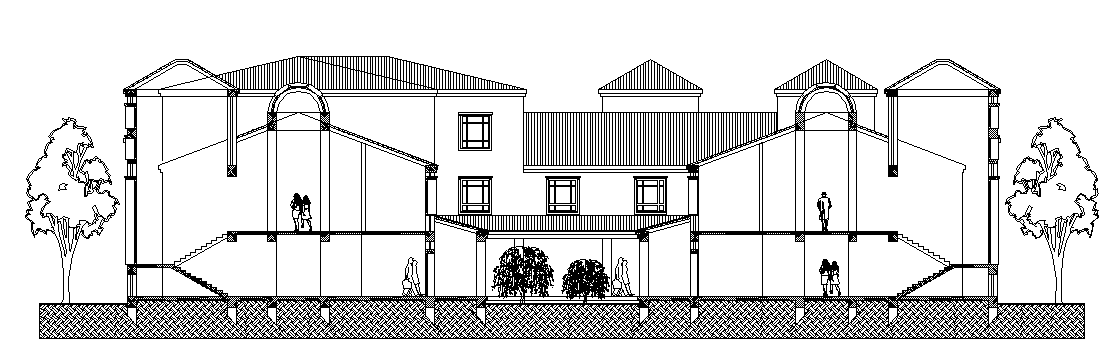 Big building elevation details