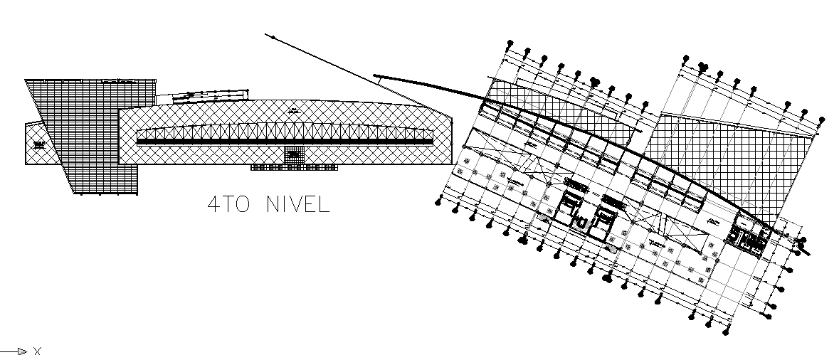 Big resort and restaurant top  view plan