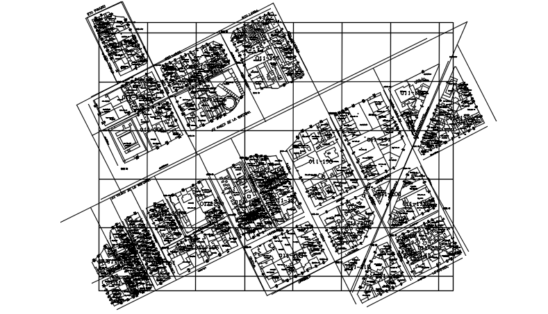 Block divide Key plan detail dwg file