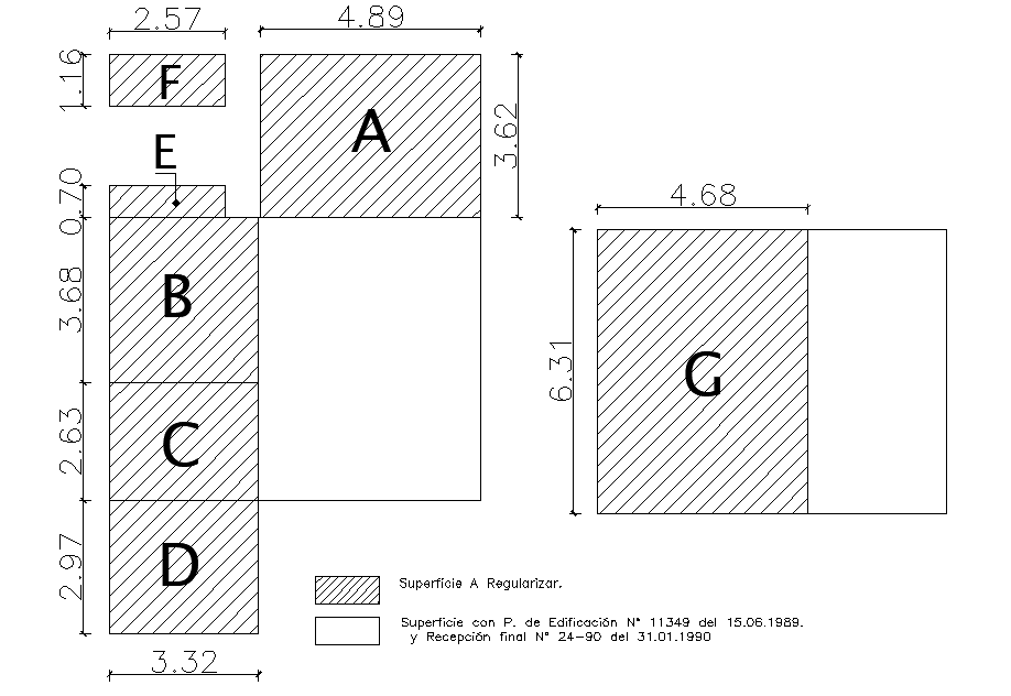 Block divided plan detail dwg file