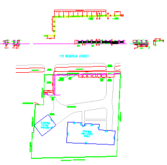 Block of fence design drawing