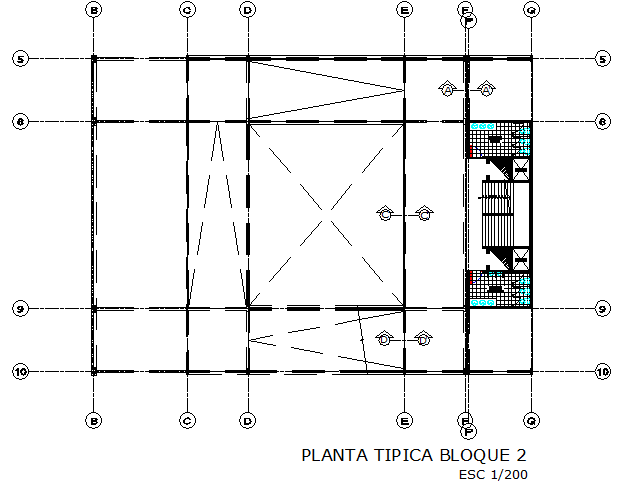 Block of ramps detail dwg file