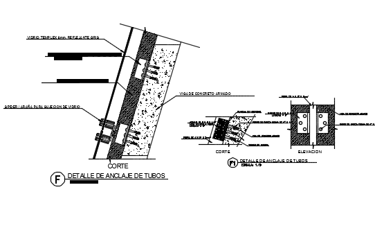 Bolt nut detail dwg file