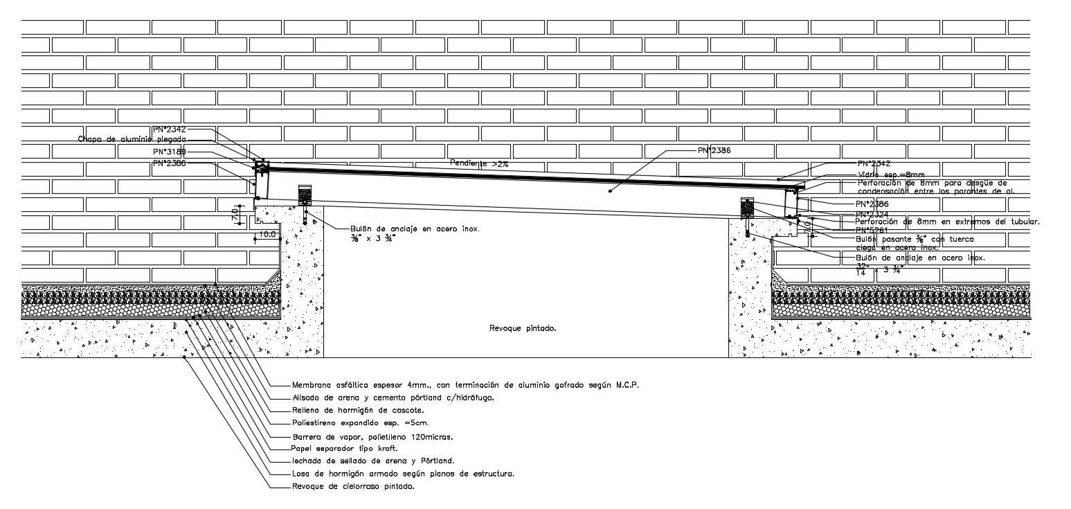 Brick Wall Construction AutoCAD File