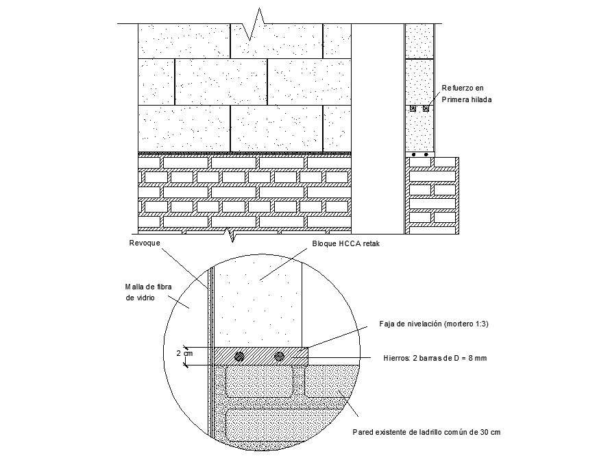 Brick Wall Design CAD Drawing