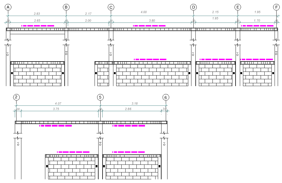 Brick wall section detail