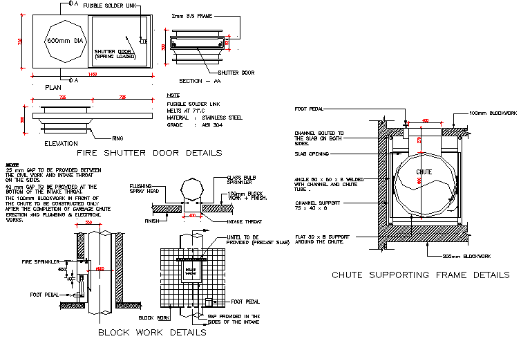 Brick work detail dwg file