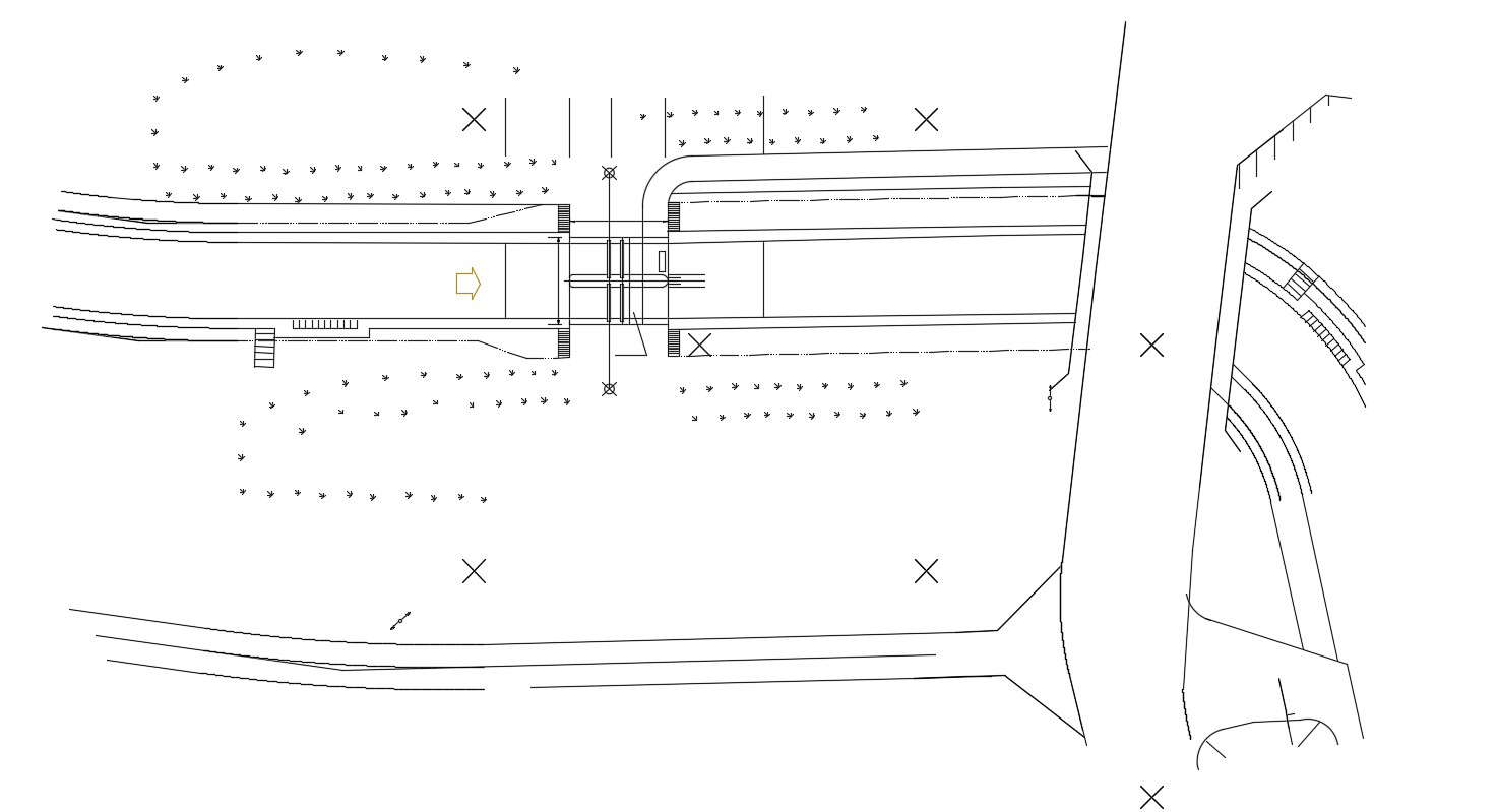 Bridge Layout Plan CAD Drawing 