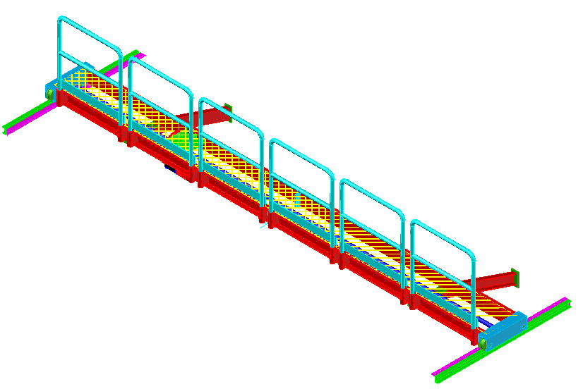 Bridge crane for homogenizer