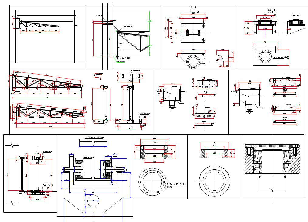 Bridge metal truss