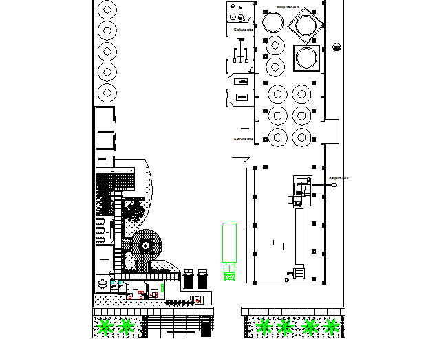 Broadening banquet no plant detail dwg file