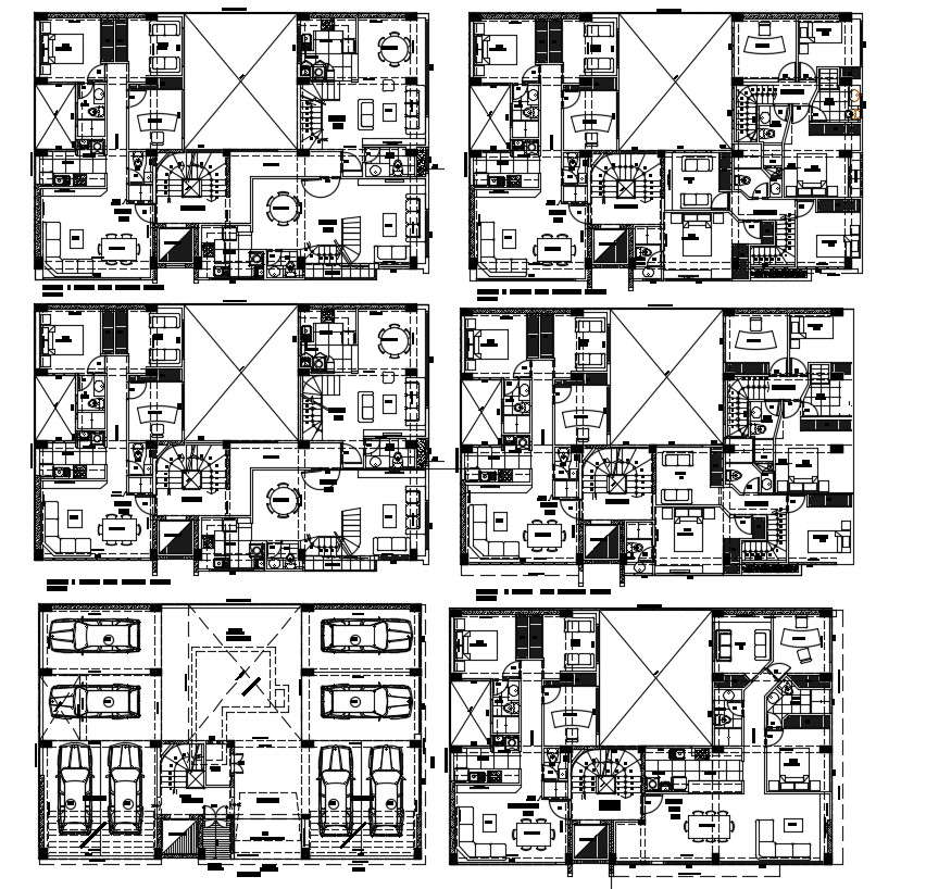 Building 2d cad layout plan in autocad 