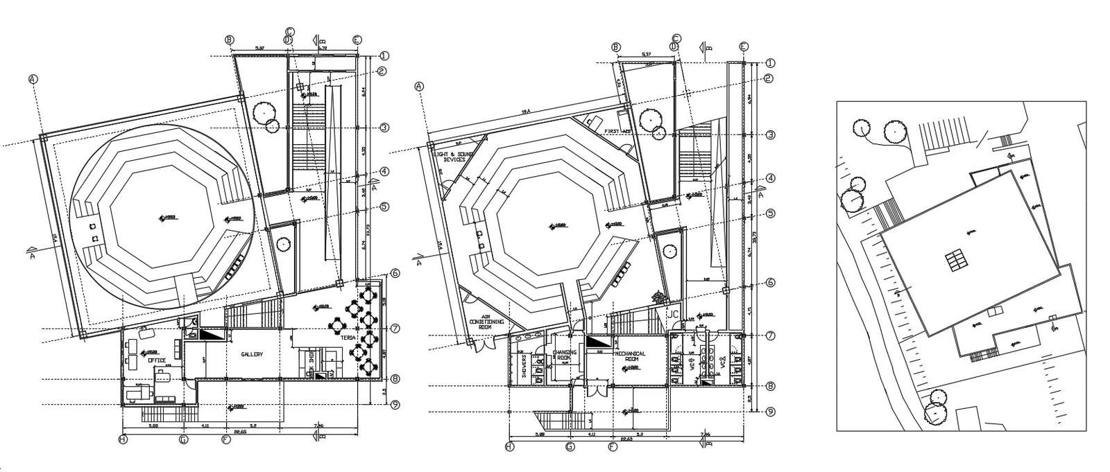 Building AutoCAD architecture DWG File Download
