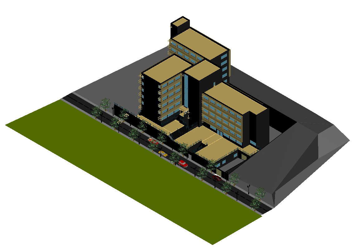 Building Design Plan In DWG File