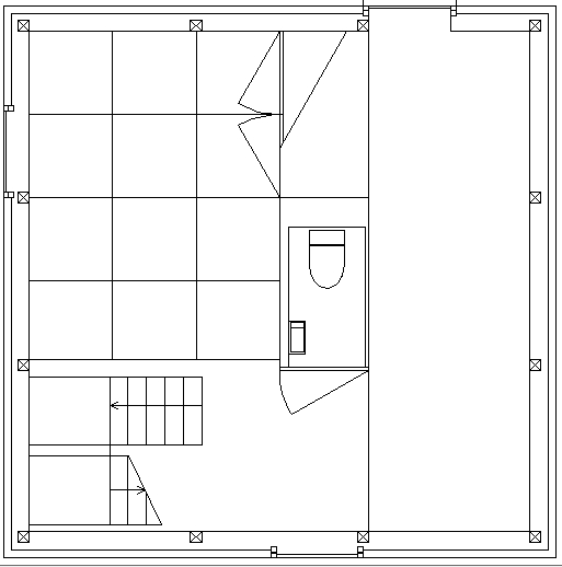 Building Layout plan dwg file