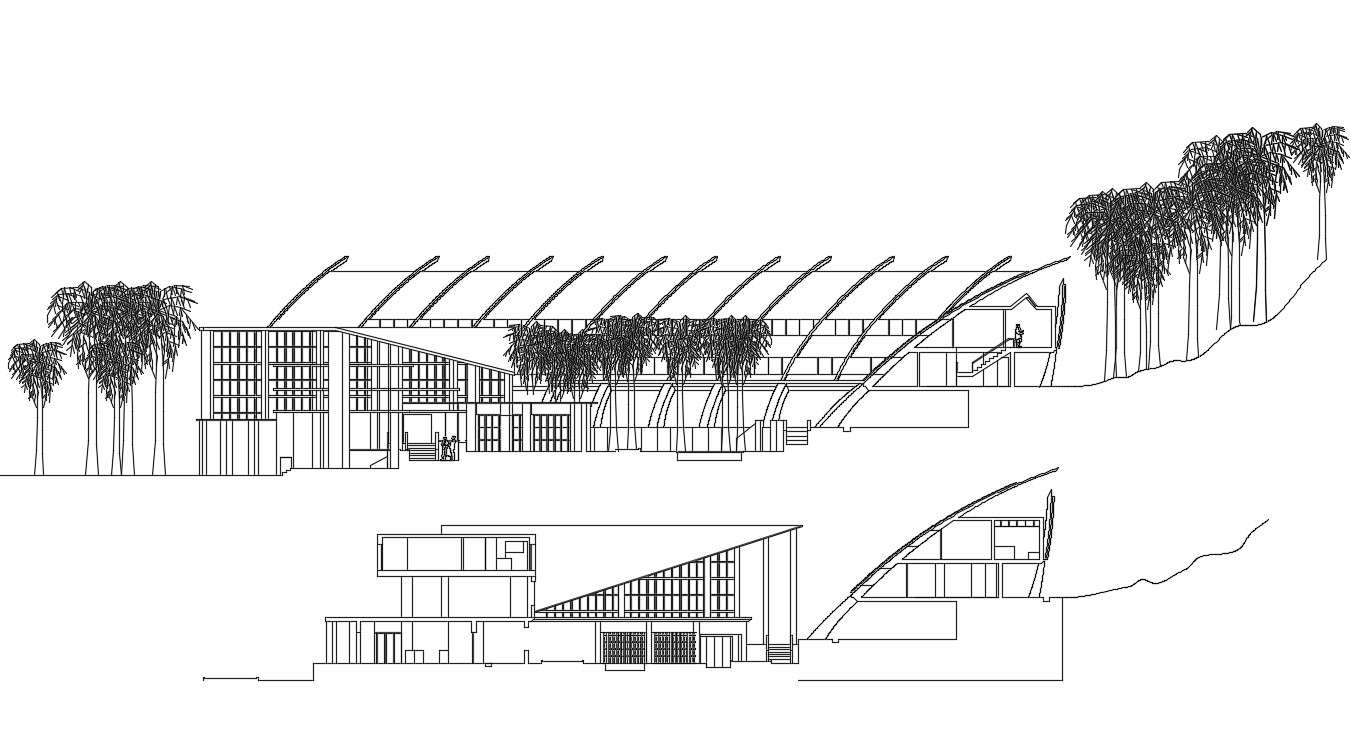 Building Elevation Drawing CAD File