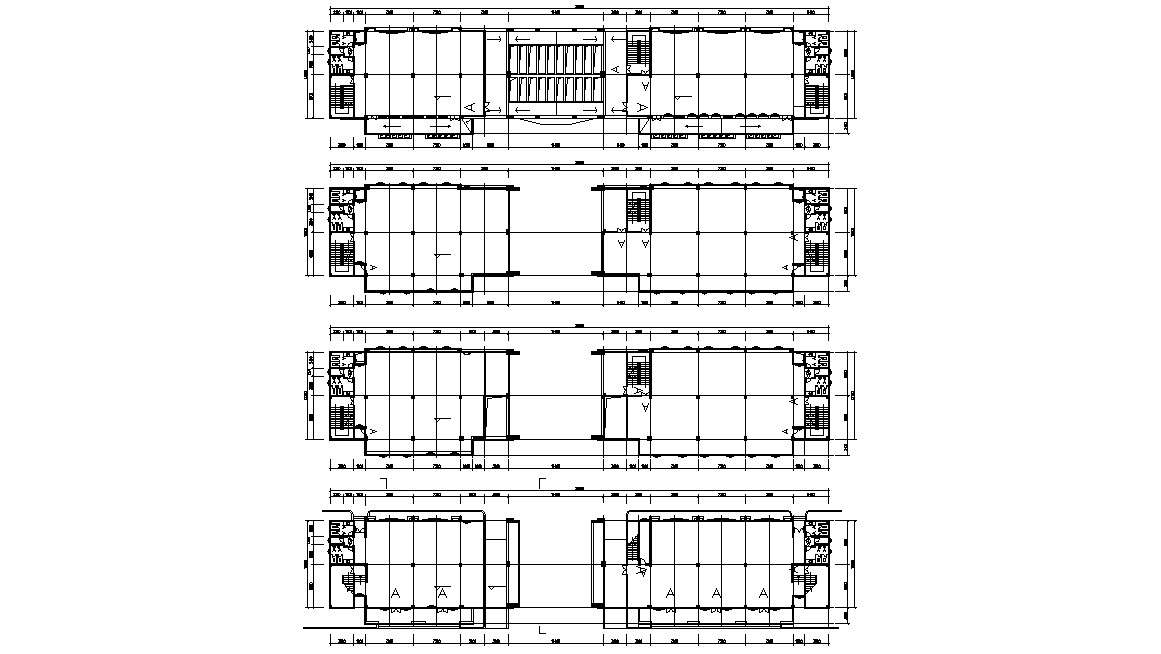 Building Floor Plan AutoCAD Drawing Dwg File 