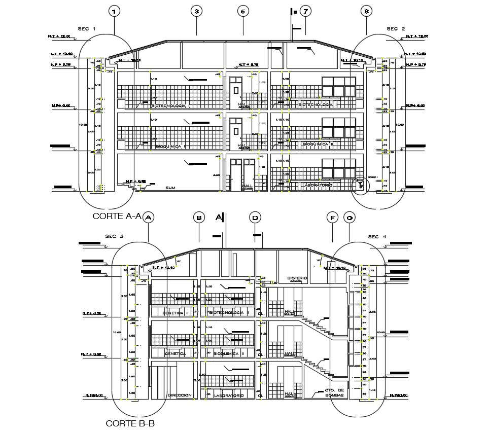 Building Section CAD File