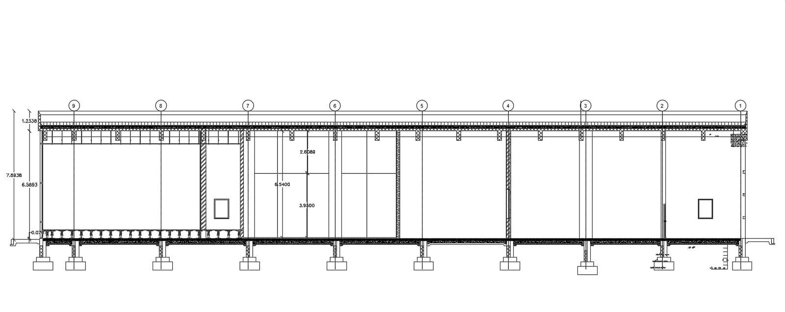 Building Section Drawing AutoCAD File Free 