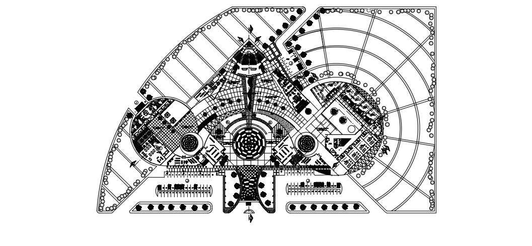 Building Site Plan In AutoCAD File