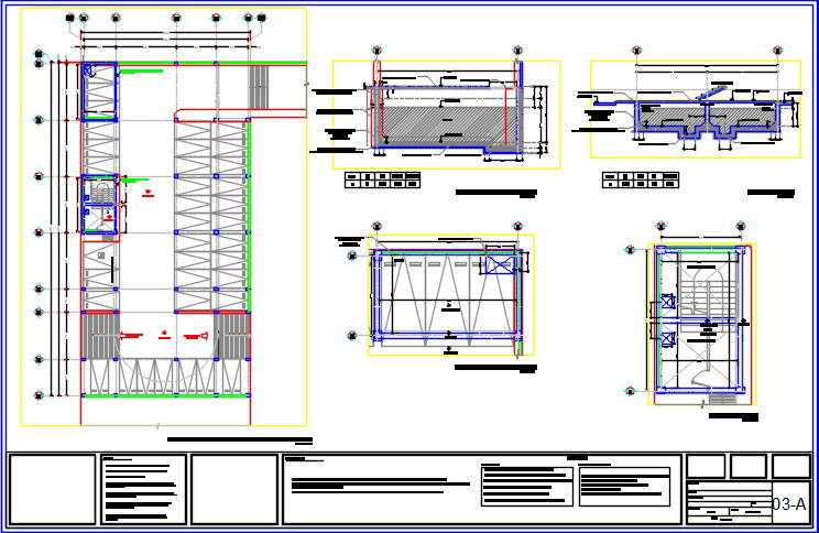 Building ground floor plan with stromwater tank detail.