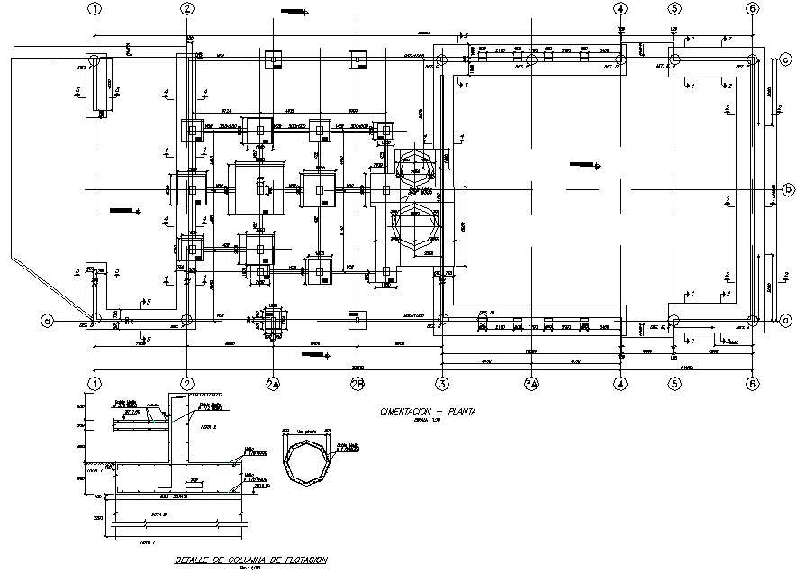 Building of flotation plant of minerals plan detail dwg file