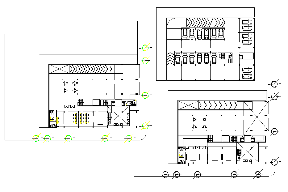 Building office plan detail dwg file