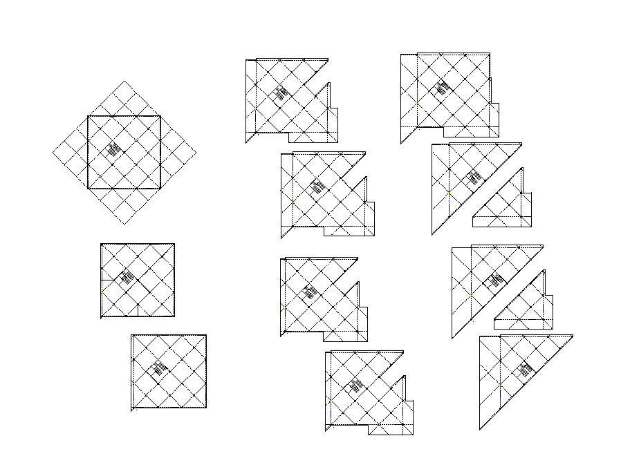 Building plan detail CAD structural block layout file in autocad format